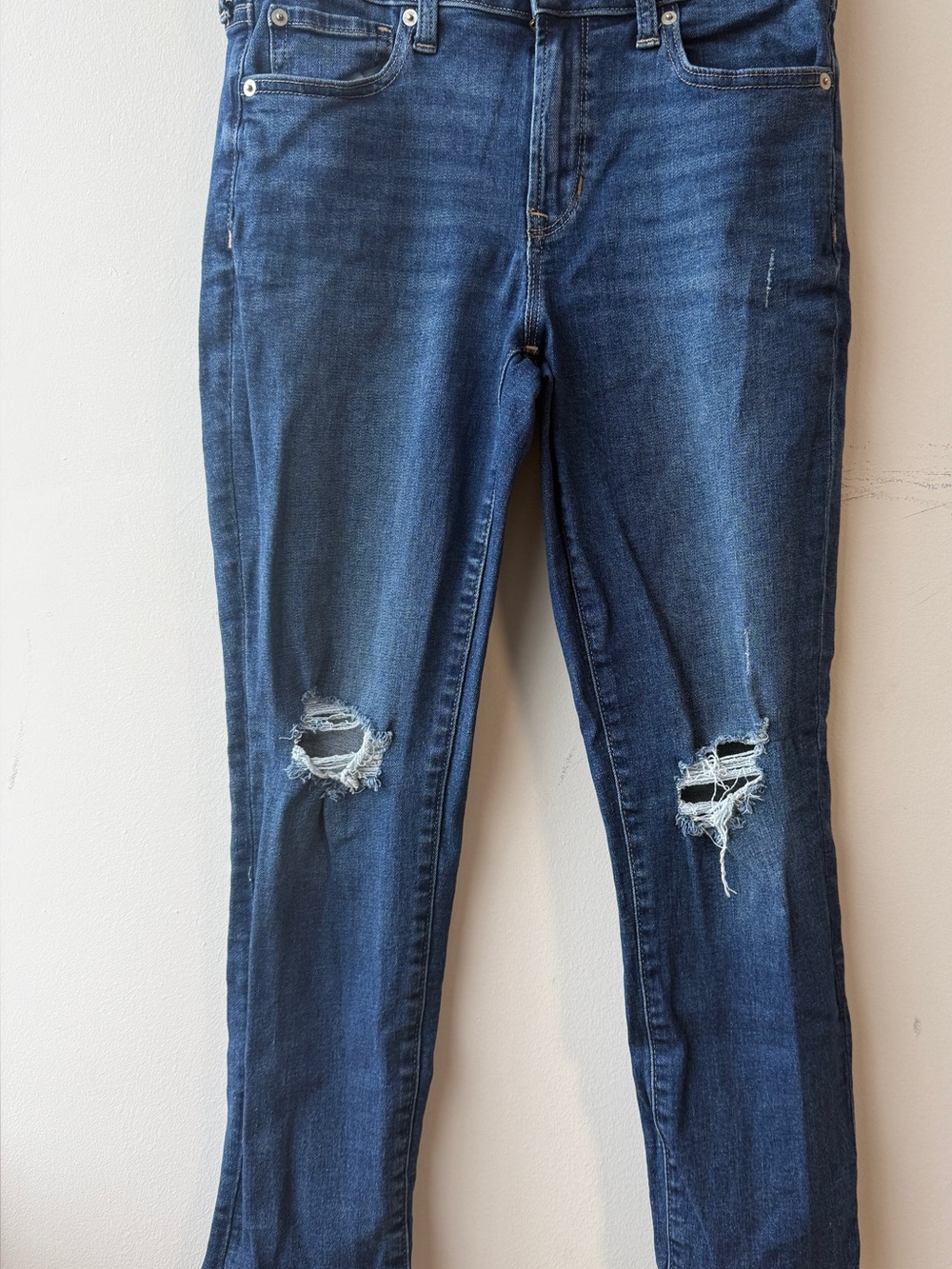 GAP Dark Blue Ripped Skinny Jeans